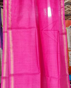 Bhagalpuri munga tussar silk dupatta in majentta colour