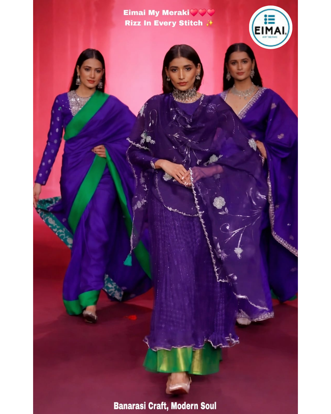 Read more about the article A striking symphony of dark violet and vibrant green unfolds